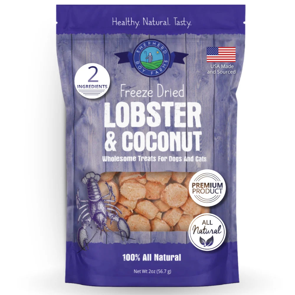 Shepherd Boy Farms | Lobster &amp; Coconut Freeze Dried Treats