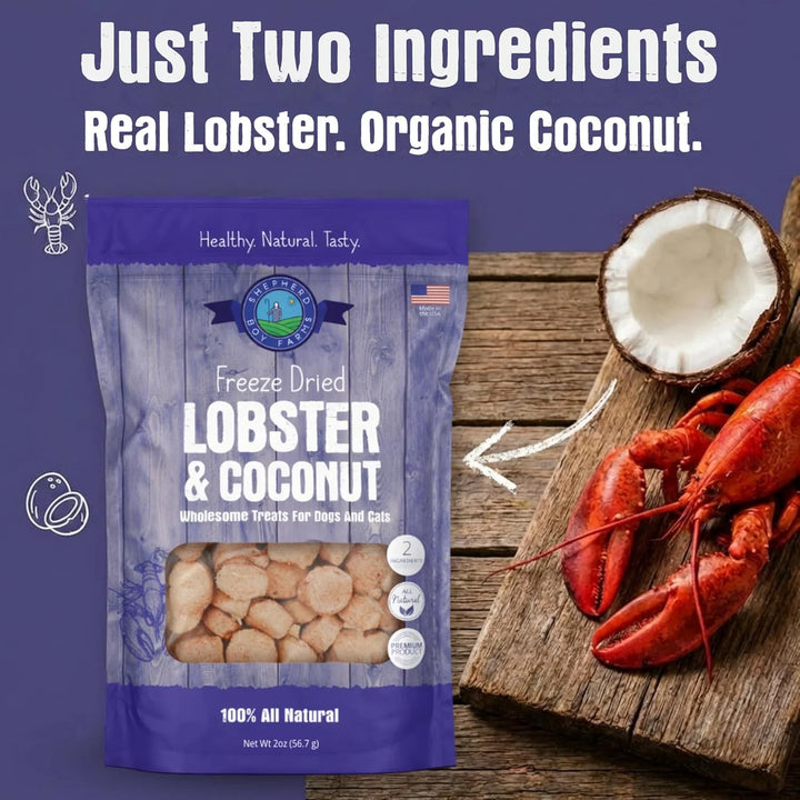 Shepherd Boy Farms | Lobster &amp; Coconut Freeze Dried Treats