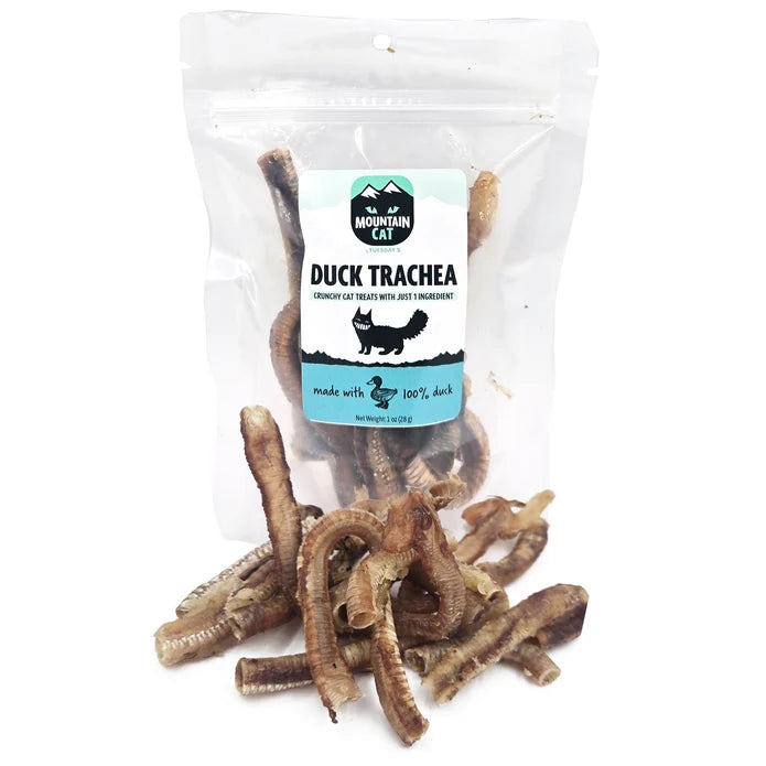 Mountain Cat Duck Trachea Cat Treats – 1 oz