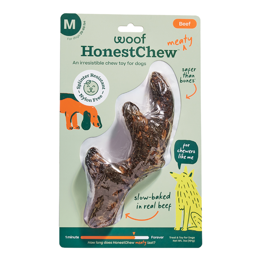 WOOF Honest Chew Meaty Antler Chew for dogs - Medium