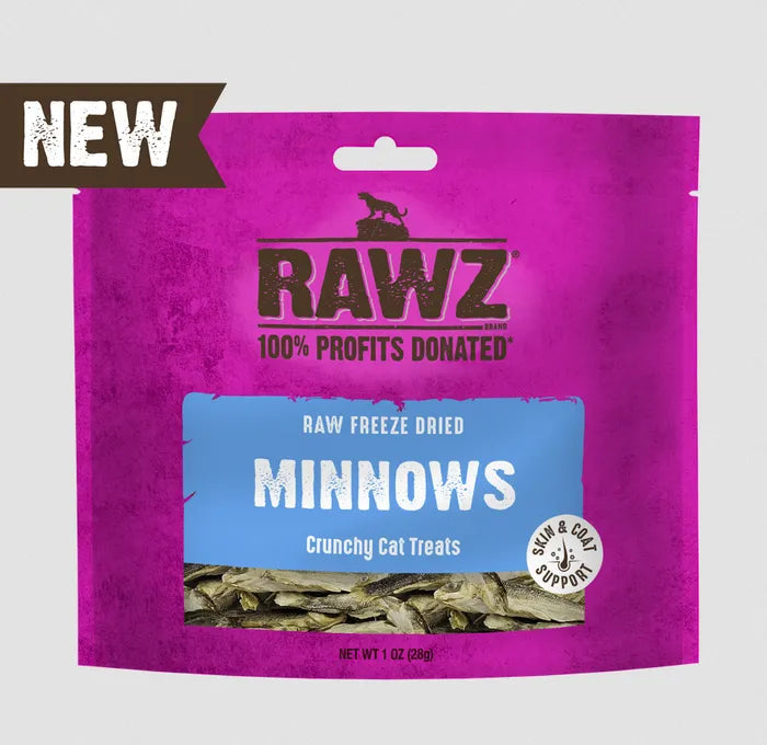 RAWZ - Freeze Dried Minnows 1oz Cat Treats