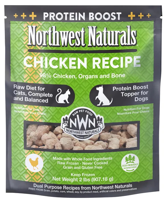 Northwest Naturals Frozen Chicken Nibbles for Cats 2 lb