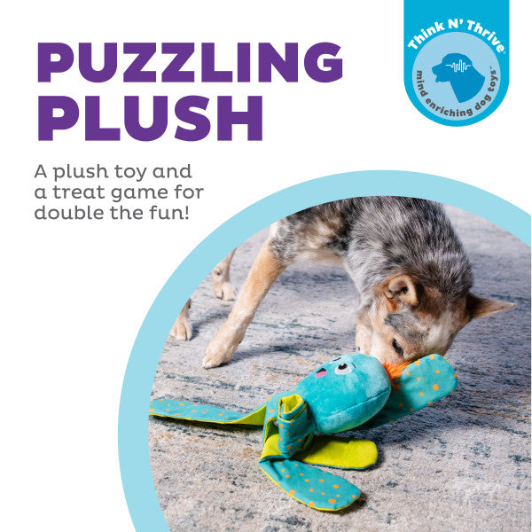 Outward Hound Silly Legz Octopus Interactive Plush Dog Puzzle Toy Blue