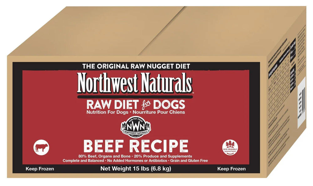 Northwest Naturals Frozen Beef 15lbs Box