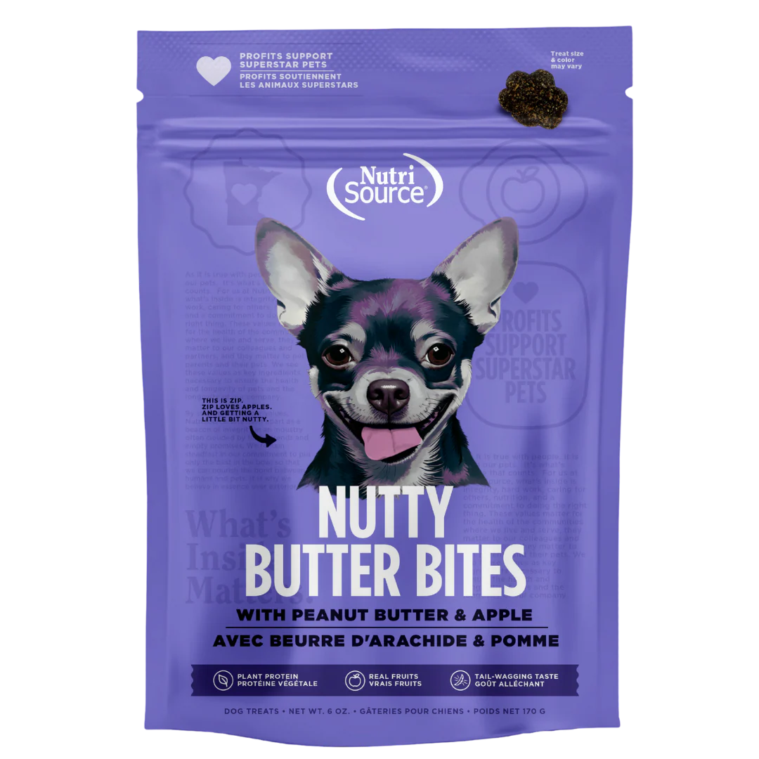 NutriSource Nutty Butter Bites - Peanut Butter Dog Treats