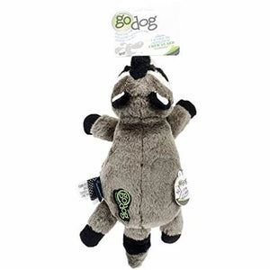 GoDog Flatz Plush Racoon