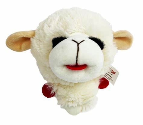 Lamb Chop Knobby Noggin 5" Dog Toy