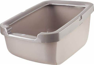 
                
                    Load image into Gallery viewer, Catit Cat Pan with Rim - Warm Grey
                
            