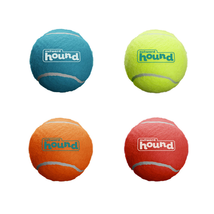 Outward Hound Squeaker Ballz Multicolor Small 4-Pack