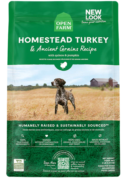 Open Farm - Ancient Grain Turkey Dry Dog Food *Special Order Only*