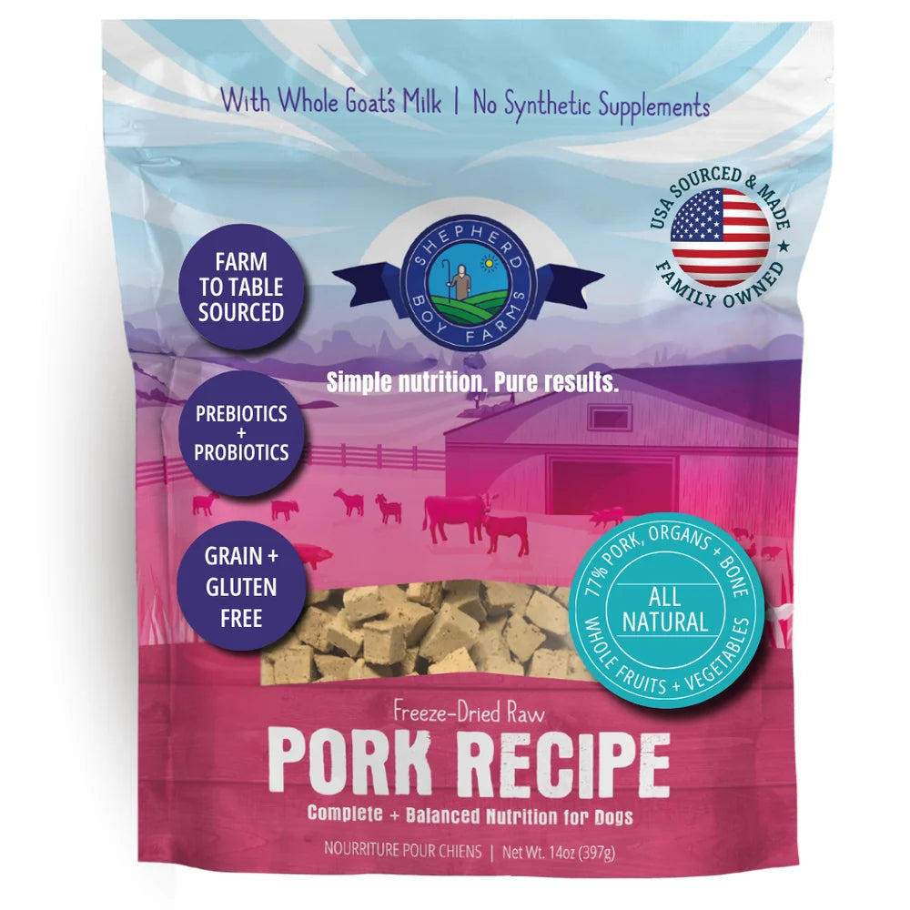 Shepherd Boy Farms | Freeze-Dried Raw Dog Diet Varieties