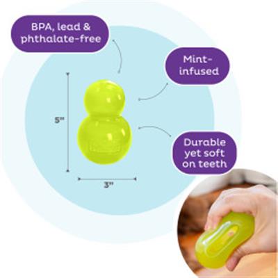 Planet Dog Double-Tuff TNT Interactive Treat-Dispenser Dog Toy Green Large