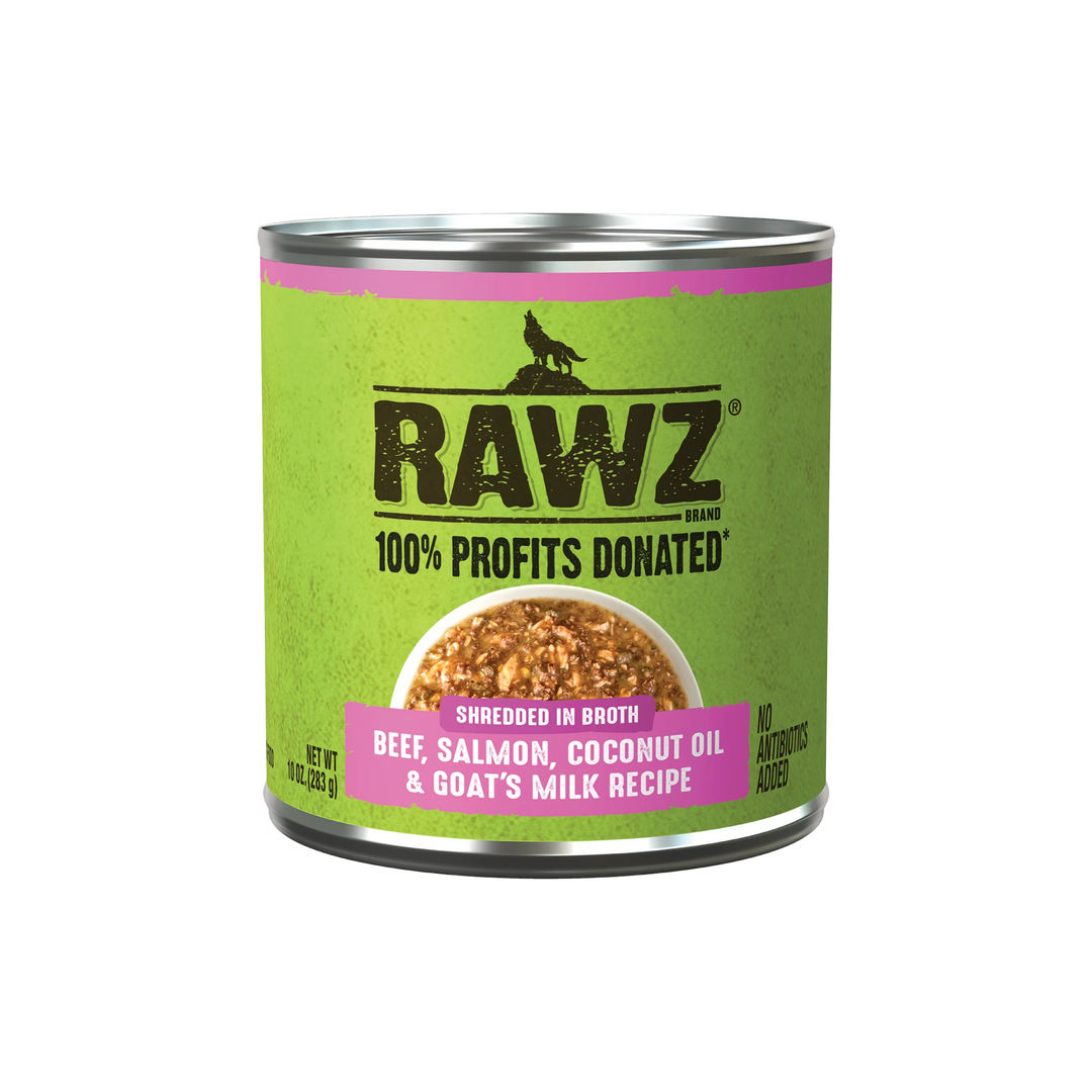 RAWZ Shredded Beef, Salmon, Coconut Oil &amp; Goat&