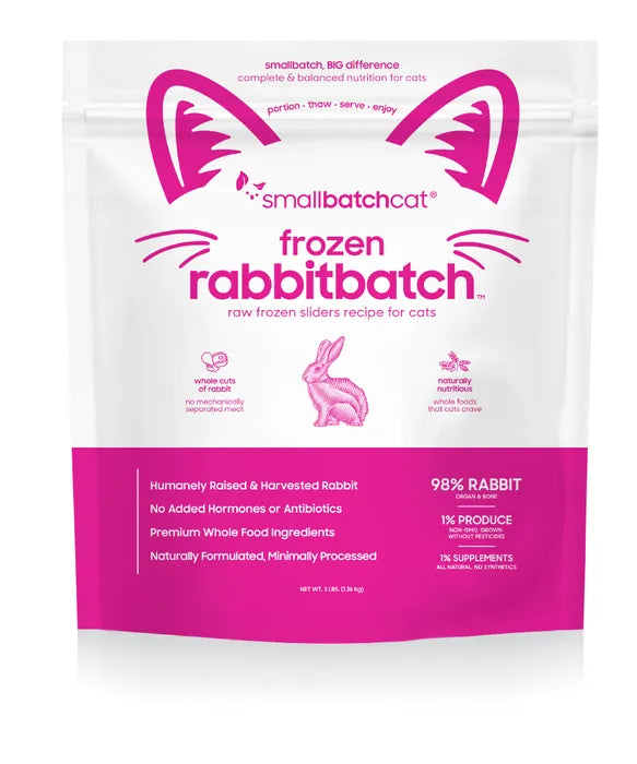 Smallbatch - Frozen Raw Cat Food 3lb Sliders