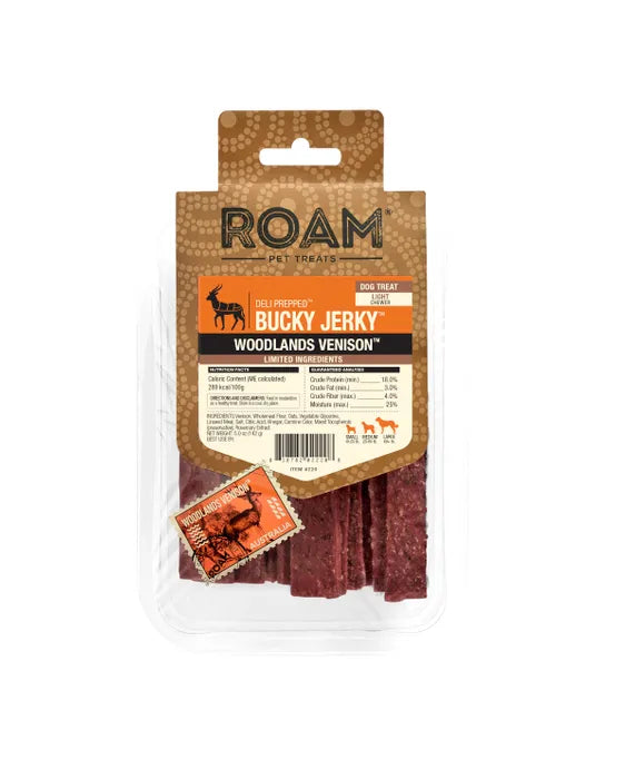 Roam - Novel Protein Jerky Dog Treats 5oz