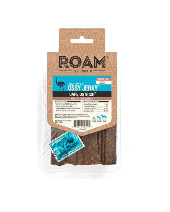 Roam - Novel Protein Jerky Dog Treats 5oz