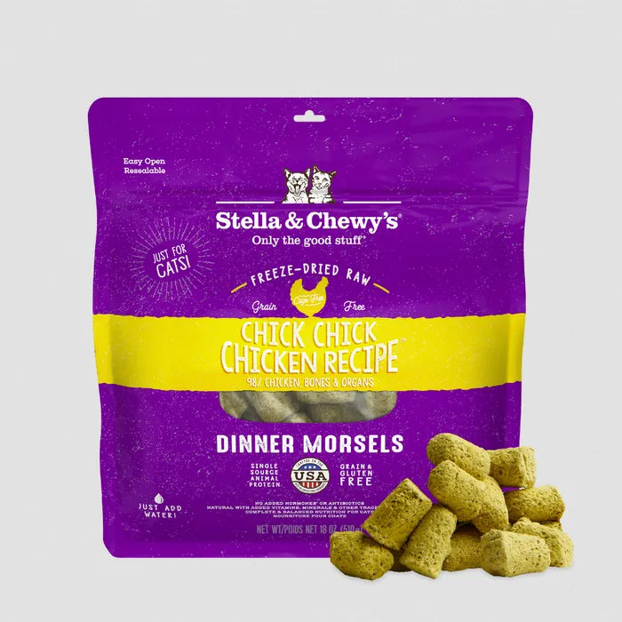 Stella &amp; Chewy Freeze-Dried Chicken Dinner Morsels for Cat 18oz *Special Order Only*