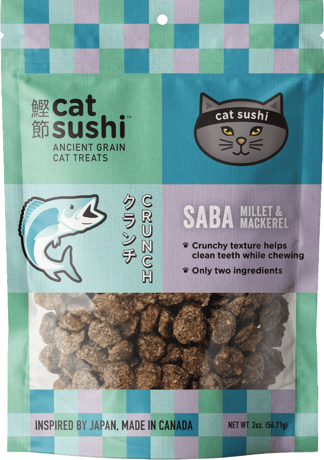 Earthly Cat Grain Free Sushi Crunch Saba Mackerel Puffs 2oz