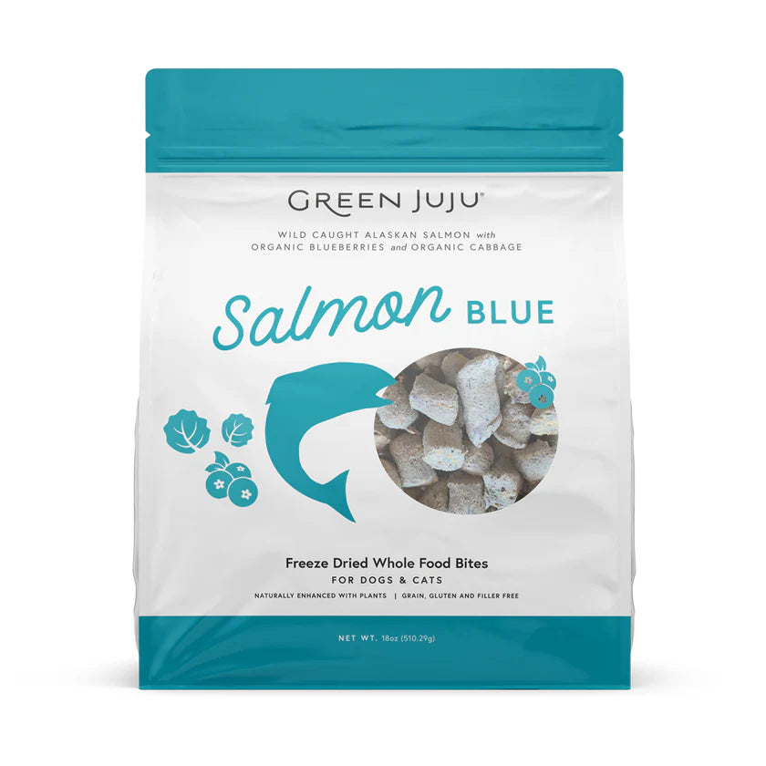 Green Juju Freeze Dried Whole Food Bites - Salmon Blue