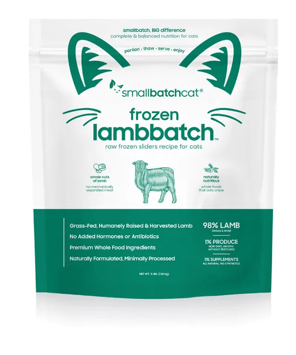 Smallbatch - Frozen Raw Cat Food 3lb Sliders