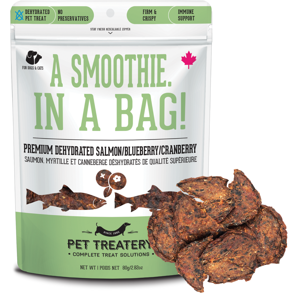 Pet Treatery - A Smoothie in a Bag! Salmon, Blueberry, and Cranberry