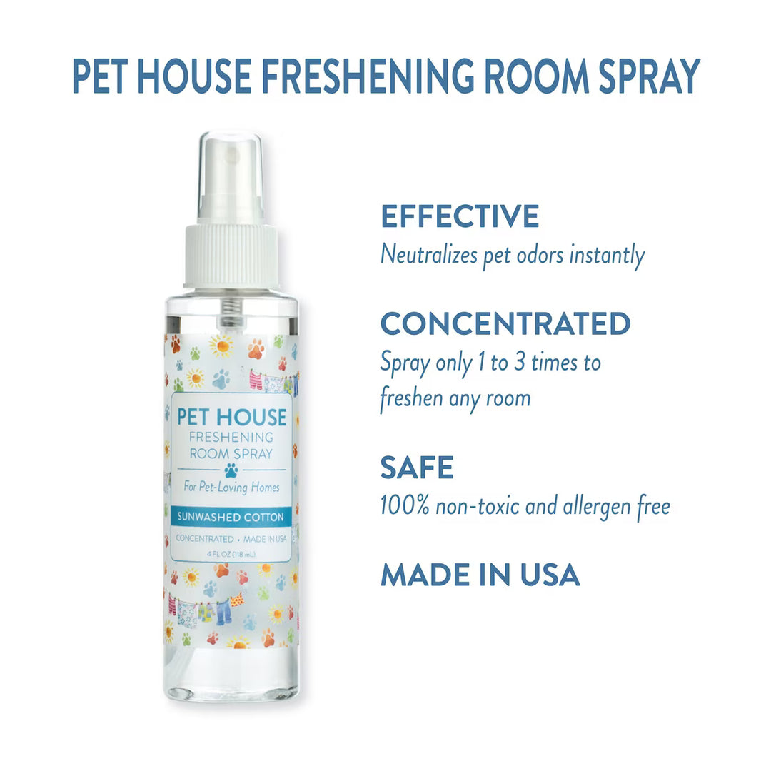 Pet House Freshening Room Spray - For Pet-Loving Homes 4oz