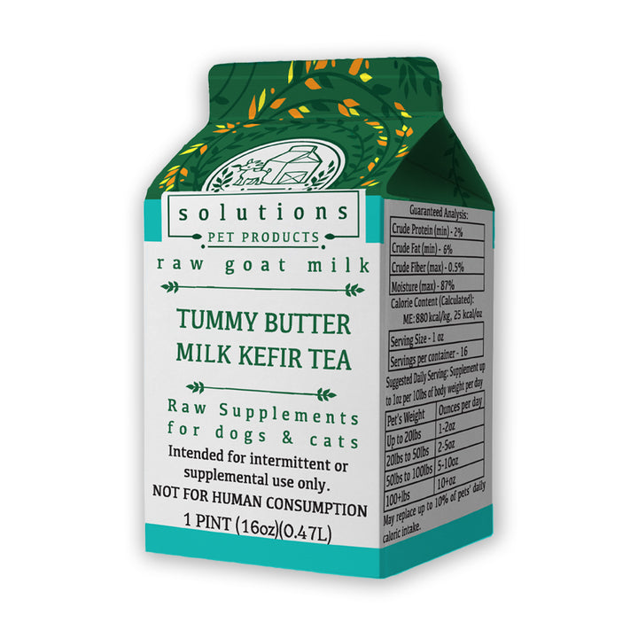 Solutions - Tummy Butter Goat Milk Kefir Tea for Dogs &amp; Cats