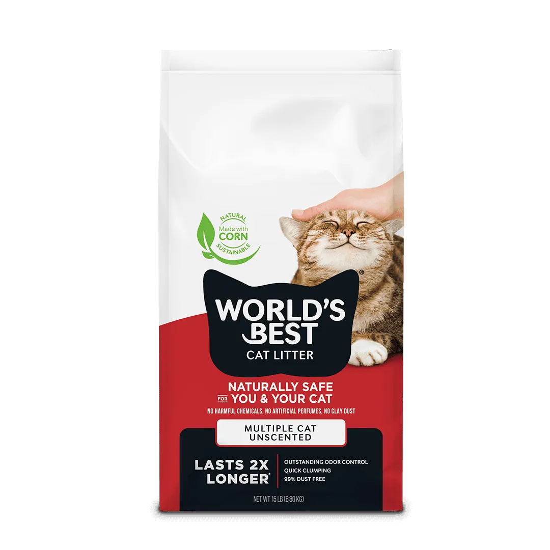 World’s Best Cat Litter - Multi Cat Litter - Uncscented