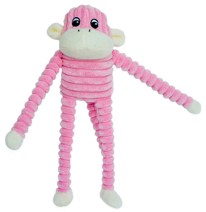 ZippyPaws Spencer the Small Crinkle Monkey - Squeaker &amp; Crinkle Dog Toy