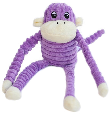 ZippyPaws Spencer the Small Crinkle Monkey - Squeaker &amp; Crinkle Dog Toy