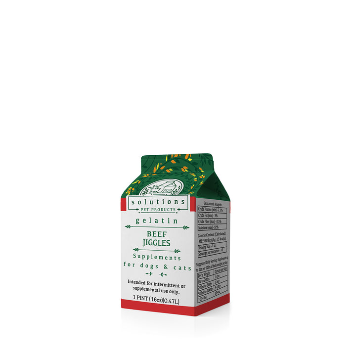 Solutions - Fermented Beef Gelatin Jiggles Broth for Cats &amp; Dogs