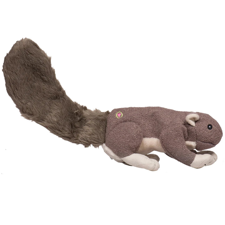 HuggleHounds - Big Feller Squirrel 14" Dog Toy
