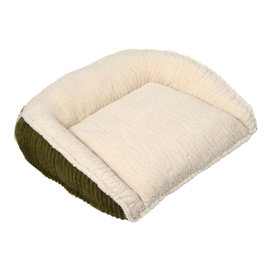 Hugglehounds - Bolster Bed Olive Green Small 30"x7"x24" *Special Order*