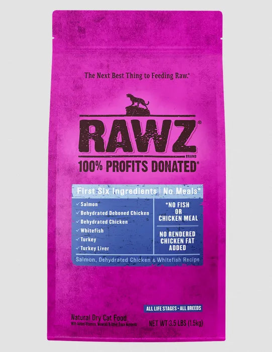 RAWZ Salmon, Chicken &amp; Whitefish Cat Food 3.5lb *Special Order*