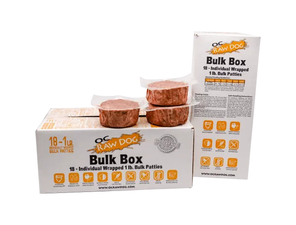 OC Raw - 18lb Frozen Raw Patties Dog Food