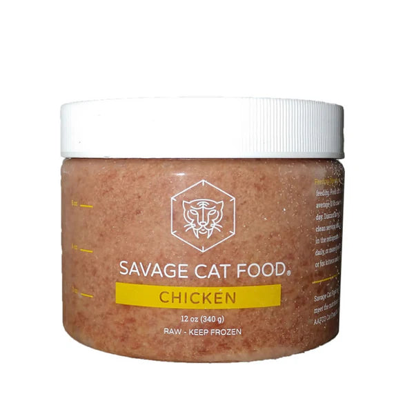 Savage Cat - Frozen Raw Chicken Food for Cats