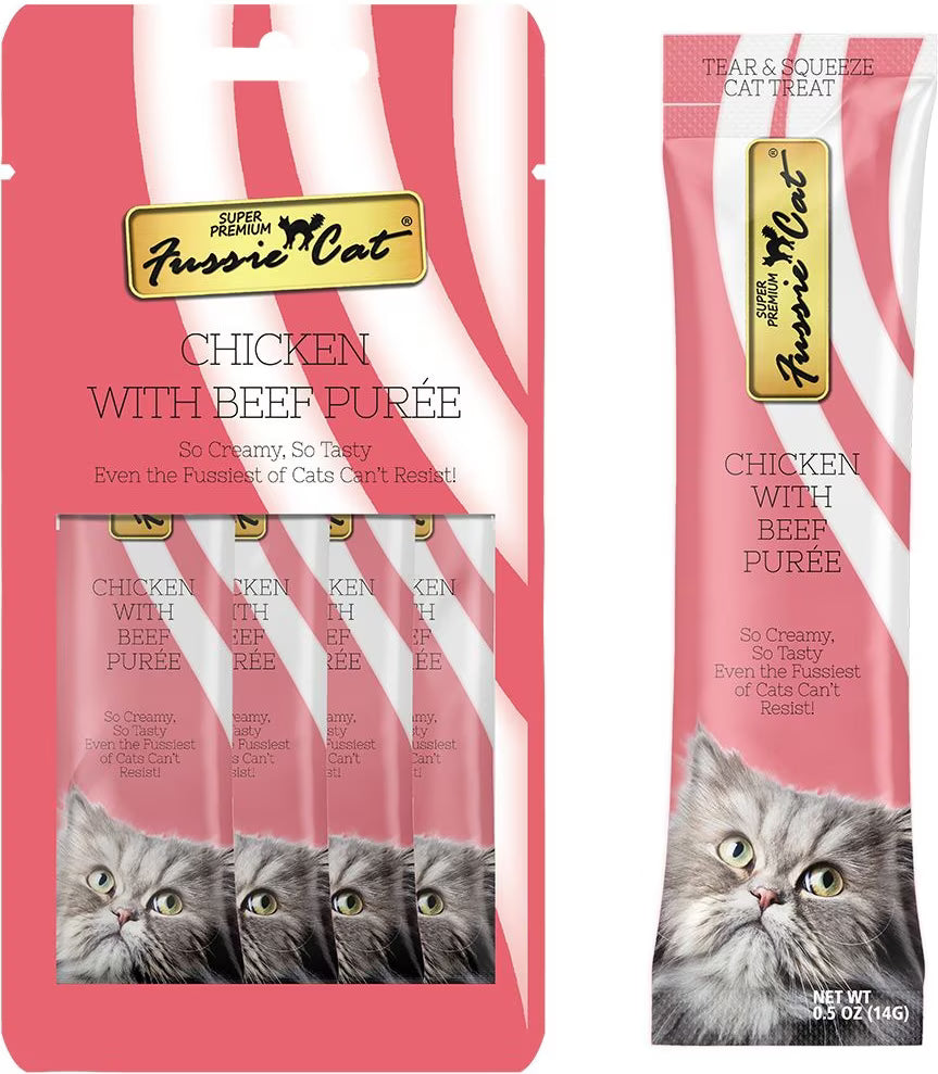 Fussie Cat - Tuna &amp; Chicken Variety Pack (Single tubes)