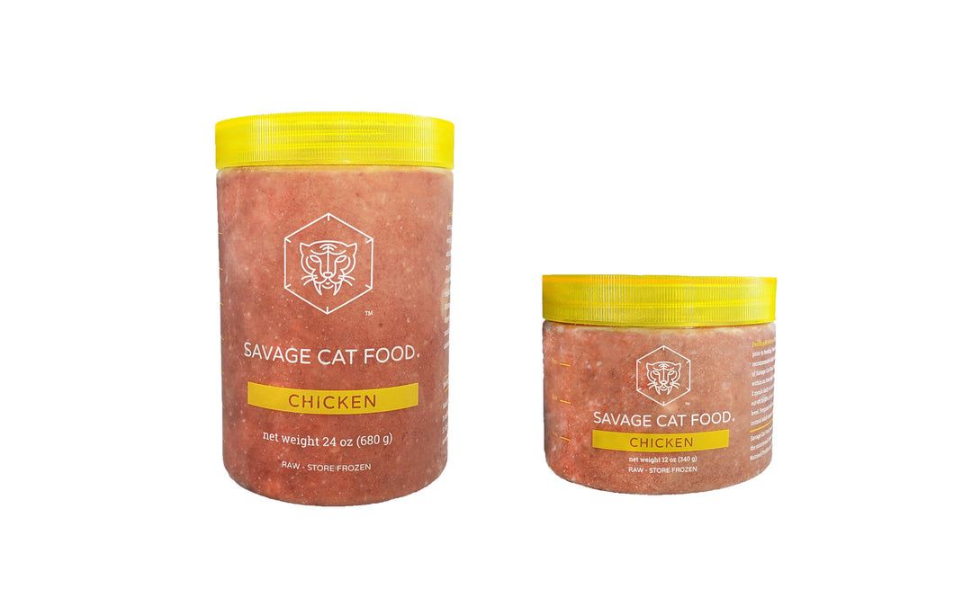 Savage Cat - Frozen Raw Chicken Food for Cats