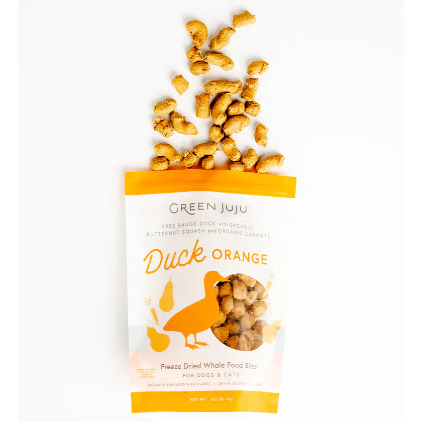 Green Juju Freeze Dried Whole Food Bites - Duck Orange