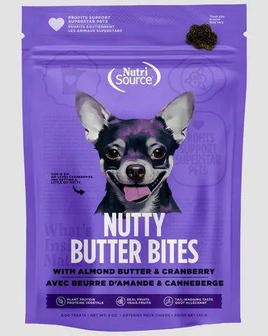 NutriSource Nutty Butter Bites - Peanut Butter Dog Treats