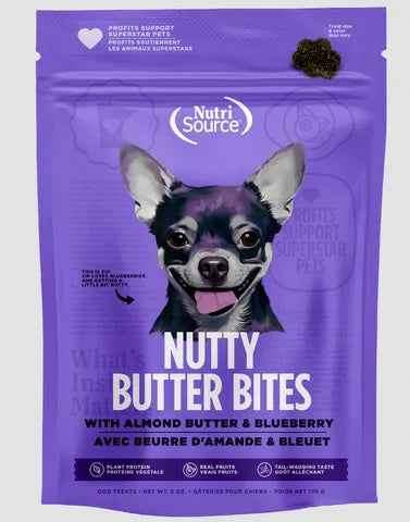 NutriSource Nutty Butter Bites - Peanut Butter Dog Treats