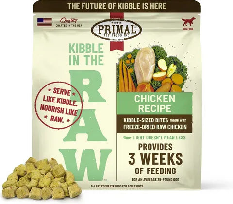 Primal - Kibble in the Raw food for dogs 5.4lbs