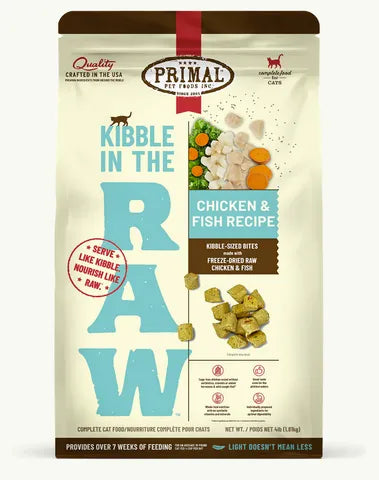 Primal Kibble in the Raw Cat 1.5 lb -  Freeze Dried Raw