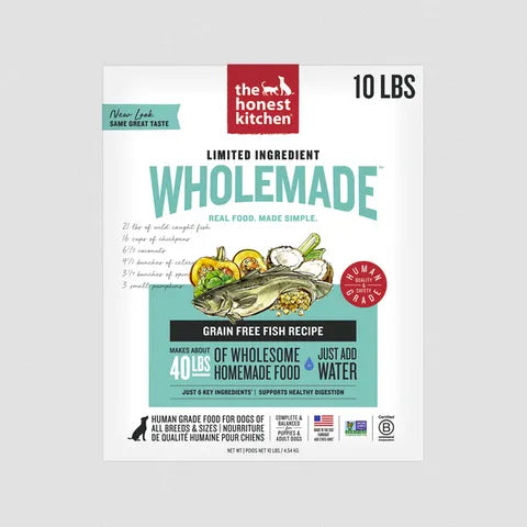 The Honest Kitchen - Wholemade GF LID Fish Dog Food Box 10lb *Special Order Only*