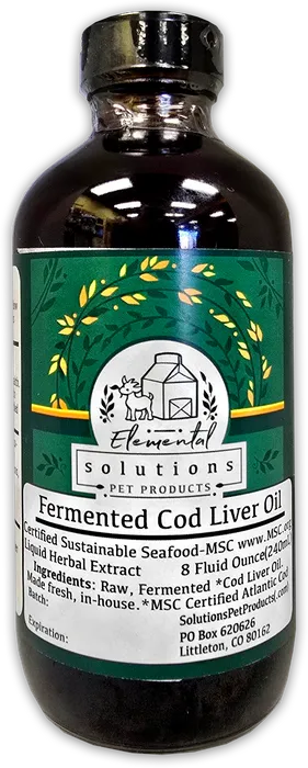 Solutions - Fermented Cod Liver Oil for Dogs &amp; Cats | 8oz.