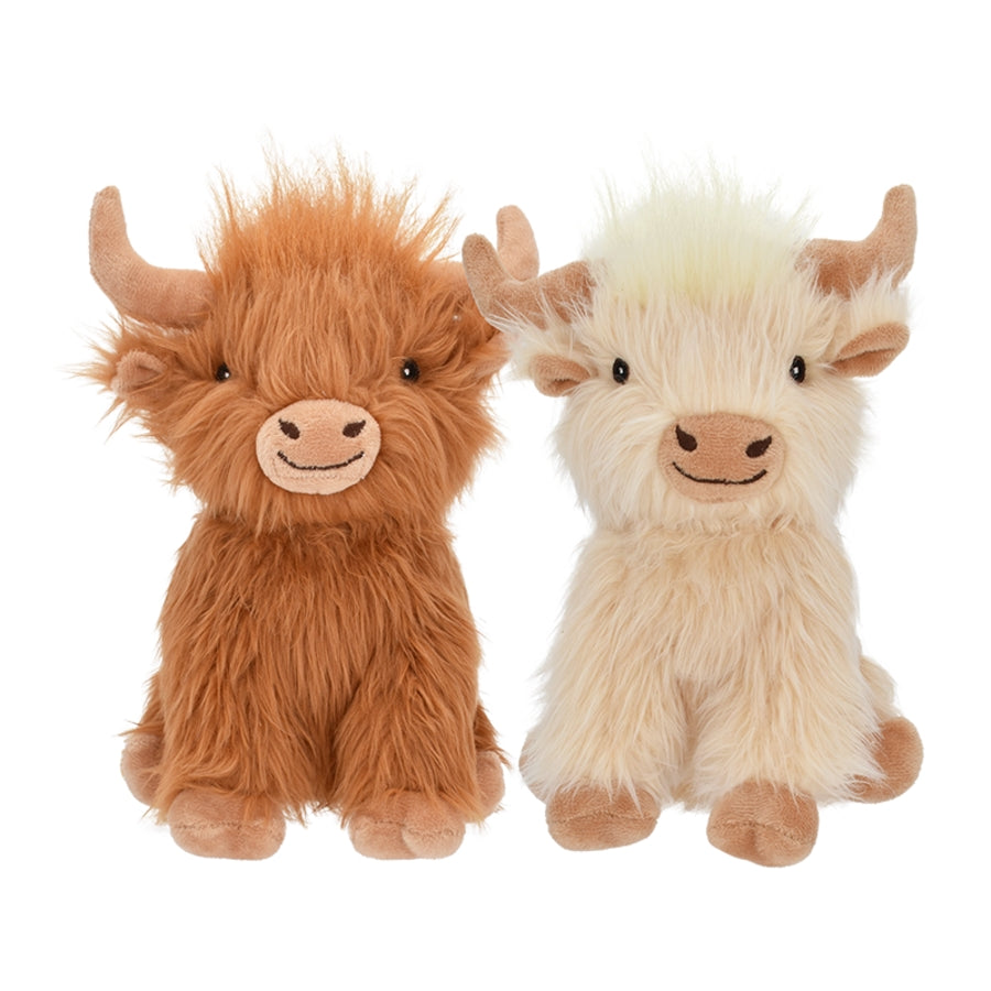 Shaggy Highland Cow 8" Plush dog toy