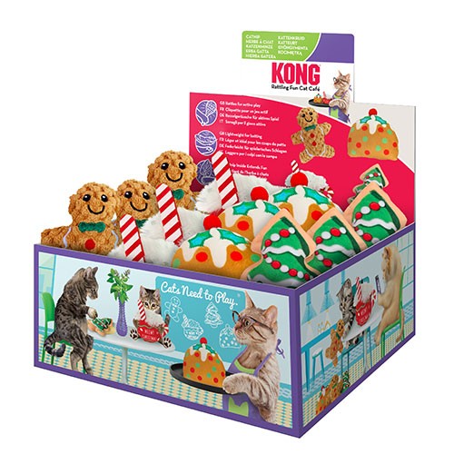 Kong Scrattles Holiday Cafe Cat Toys