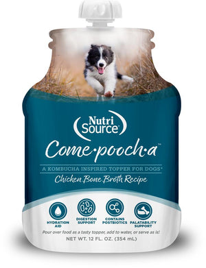 NutriSource Come-Pooch-A Chicken Broth 12oz