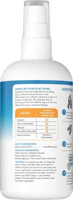 TropiClean HOMEVET Itch &amp; Allergy Spray 8 oz For Dogs &amp; Cats