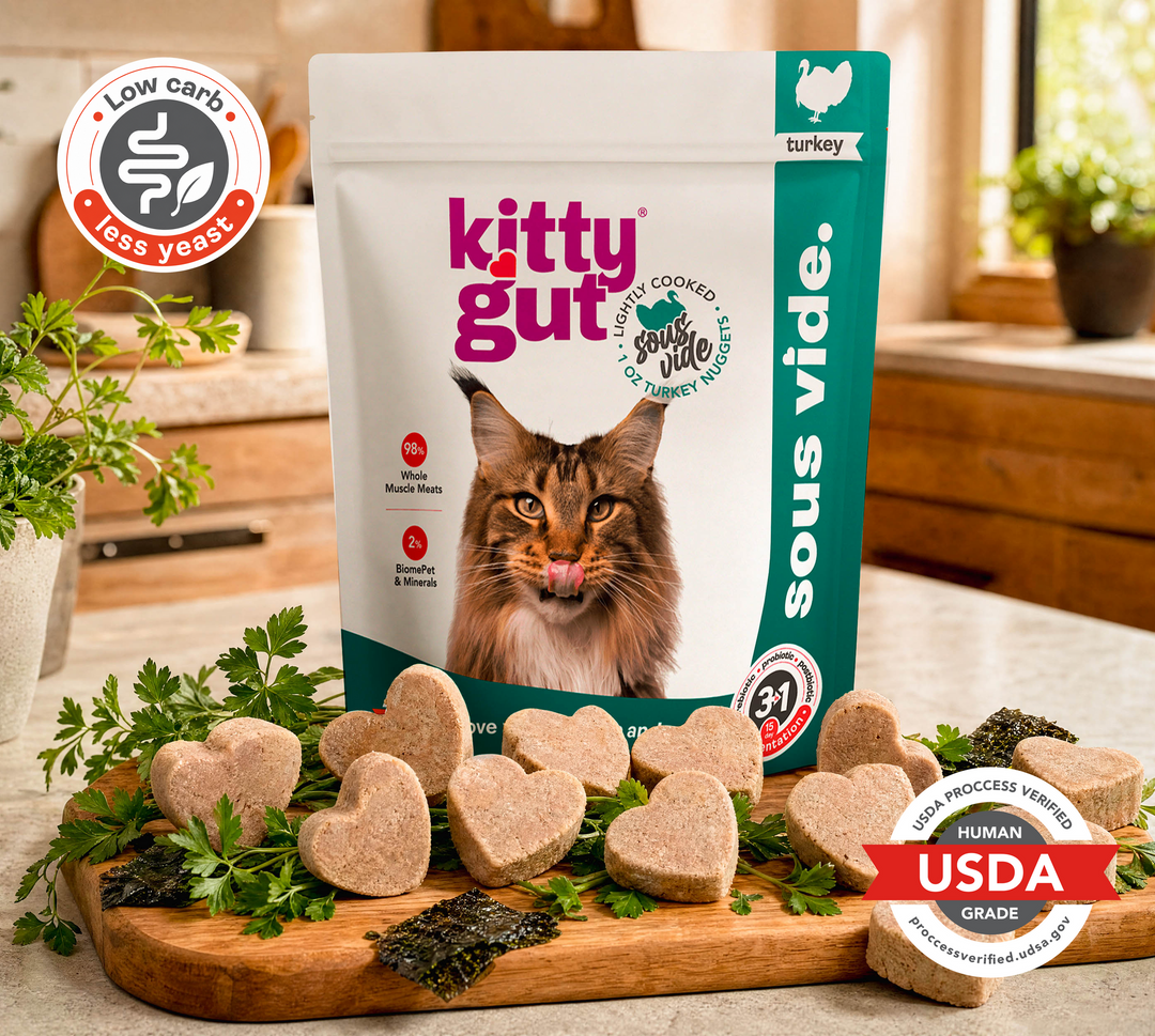 KittyGut Sous Vide Turkey Recipe 2 lb cat food